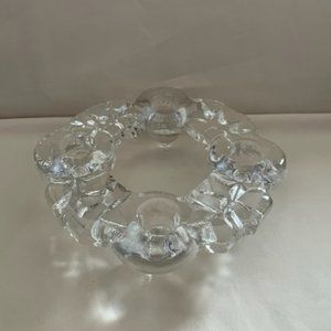 Glass Wreath Candle Holder